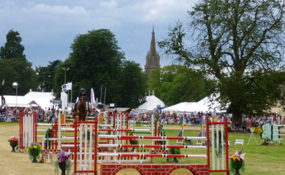 Show jumping in the main ring - Heckington Show 2016