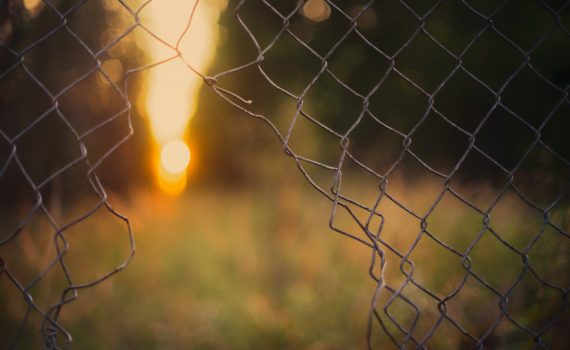 gray wire fence