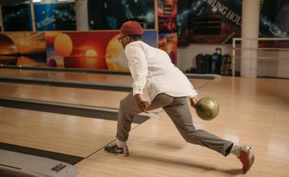 a bowler playing bowling